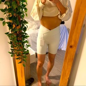 Year Of Ours White V Waist Biker Short